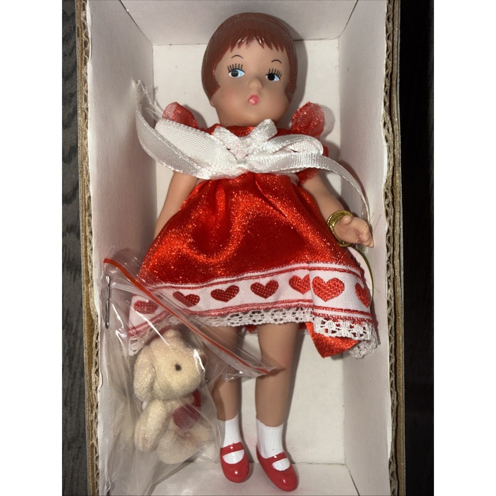 Effanbee Wee Patsy 5" BE MY Vinyl Doll WP1407 With Teddy Bear New Open Box